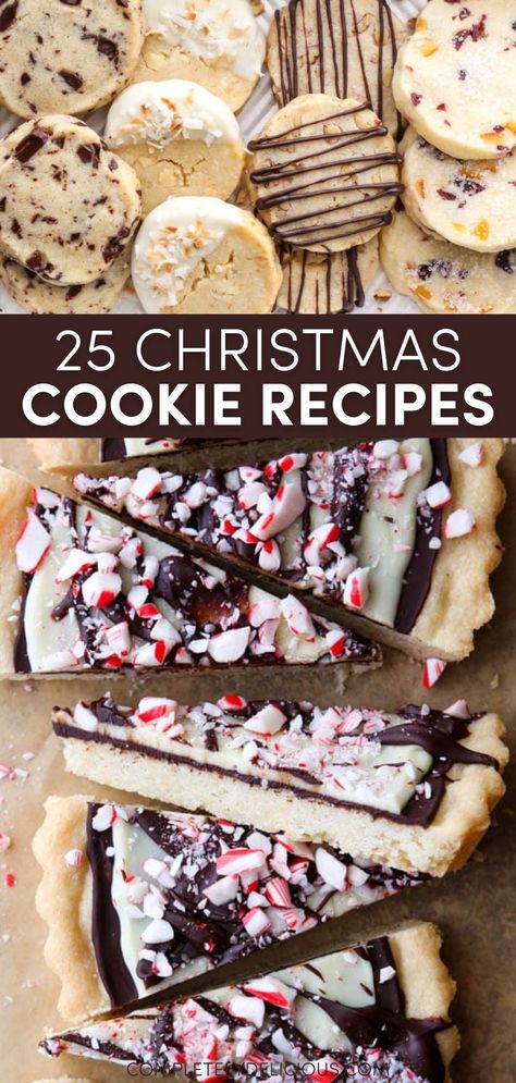 Looking for the perfect cookie to bake this holiday season? Get inspired with 25 Christmas cookie recipes everyone is sure to love, plus some of the best cookie tips! | christmas cookie recipes | best christmas cookies | best christmas cookie recipe | christmas cookie inspiration | how to make the best christmas cookies | christmas cookie ideas | favorite christmas oookies | best christmas cookies recipes popular | best christmas cookis ever | christmas cookie exchange recipes | holiday cookies Christmas Cookies Gourmet, Cookie Exchange Cookie Ideas, Christmas Cookies From Cake Mix Recipes, Christmas Hampers Cookies, Mincemeat Cookies Recipe, Christmas Crumbl Cookie Copycat, Best Holiday Cookies For Exchange, Easy Fancy Christmas Cookies, Best Cookie For Cookie Exchange