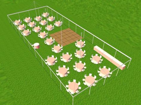 Tent Layout Ideas - Table Layouts for Event | Tents For Rent Tent Setup Ideas, Backyard Wedding Reception Tent, Outdoor Wedding Reception Tent, Wedding Tent Layout, Tent Baby Shower, Reception Table Layout, Wedding Reception Tables Layout, Wedding Reception Layout, Tent Wedding Reception