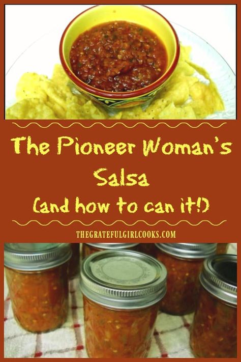 Pioneer Woman Salsa, Salsa Recept, Canned Salsa Recipes, Salsa Canning Recipes, Best Salsa Recipe, Canning Salsa, Restaurant Style Salsa, Homemade Salsa Recipe, Home Canning Recipes