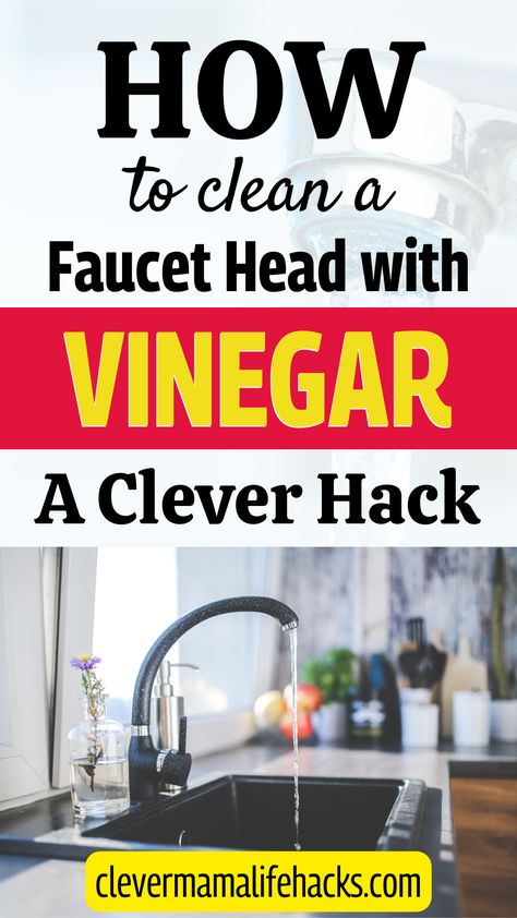 Find the 5 easy faucet cleaning hacks tips and tricks that keep it as good as new. You can deep clean your faucet with soap steam vinegar lemon hydrogen peroxide and baking soda. Cleaning the kitchen or every type of faucet at least once every two weeks is recommended since they serve as a breeding ground for mold, mildew, and lime buildup. How To Clean Faucet Build Up, How To Clean Faucet Head, Faucet Cleaning Hacks, Cleaning Faucets With Vinegar, Faucet Cleaning, Hydrogen Peroxide And Baking Soda, Peroxide And Baking Soda, Room Cleaning Hacks, Deep Cleaning Kitchen