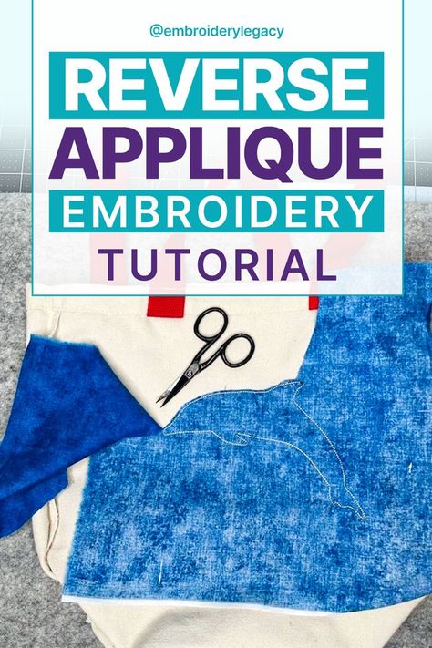 Learn how to do reverse applique embroidery with our easy tutorial! This technique adds unique texture and depth to your garments. Find designs and follow our step-by-step guide for amazing results. Reverse Applique Designs, Reverse Applique Tutorial, Machine Applique Tutorials, Machine Embroidery Tutorials, Applique Sweatshirt, Applique Tutorial, Reverse Applique, Embroidery Tutorial, Hand Embroidery Projects