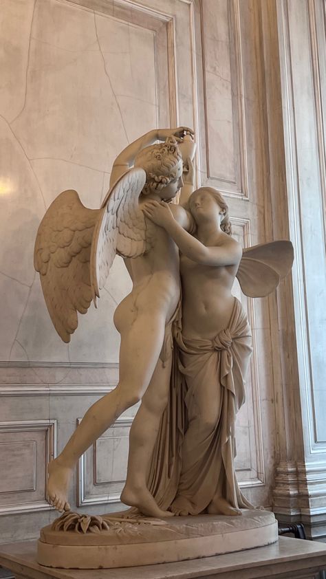 Cupid and Psyche, Hermitage museum, art, statue Love Statue, Cupid And Psyche, Greek Statues, Hermitage Museum, Greek Sculpture, Marble Statues, Best Pictures, Ethereal Art, Classical Art