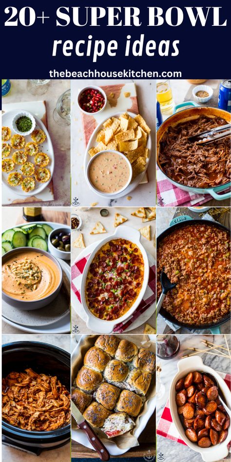 Looking for some inspiration for the big game?? Here is a list of 20+ recipes that are all winners for Super Bowl LVIII! The list includes appetizers, main dishes and desserts, so there's something for everyone! Super Bowl Entrees, Pepperoni Dip, Party Food Favorites, Pretzel Crusted Chicken, Philly Cheesesteak Sloppy Joes, Beef Quesadillas, Honey Chipotle Chicken, Super Bowl Recipes, Mustard Dipping Sauce