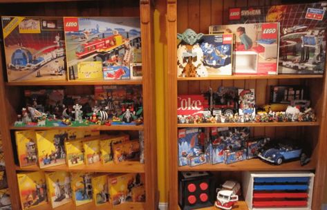 How to Store Empty Lego Boxes and Instructions - IndoorGameBunker Lego Boxes, Lego System, How To Store, Lego Sets, The Space, Lego, Furniture