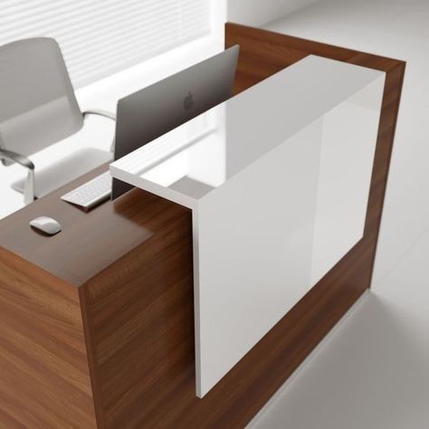 Office Reception Table Design, Small Reception Desk, Reception Table Design, Office Reception Design, Cheap Office Furniture, Dental Office Design Interiors, Modern Reception Desk, Reception Desk Office, Medical Office Design