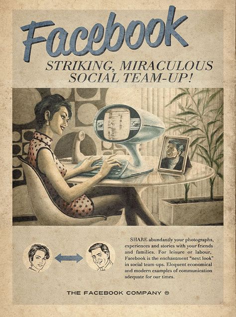 Retro Facebook #ad Iklan Vintage, Stare Reklamy, Alter Computer, Internet Ads, Fotocamere Vintage, Old Posters, Futurisme Retro, Commercial Ads, Publicidad Creativa