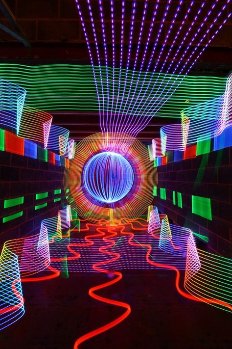 Digital Wave, Light Art Installation, Art Lighting, Lighting Art, New Retro Wave, Art Installation, Light Installation, Neon Lights, Pics Art