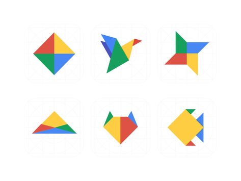 Origami Icon by lxmlls on Dribbble Flat Origami, Origami Illustration, Geometric Icons, Aesthetic Shape, Origami Logo, Origami Shapes, Creative Origami, Graphic Design Business Card, Community Logo