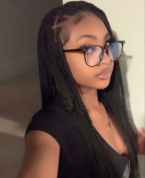 Cute Box Braids, Cute Box Braids Hairstyles, Protective Hairstyles Braids, Pretty Braided Hairstyles, Braided Hairstyles For Black Women, Baddie Hairstyles, Box Braids Hairstyles, Braids For Black Hair, Black Girls Hairstyles