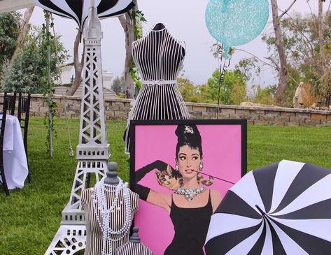 Breakfast at Tiffany's - Breakfast at Tiffany's Fashion Birthday Party Decorations, Vogue Themed Birthday Party, Breakfast At Tiffany's Themed Party, Vogue Party Theme Ideas, Audrey Hepburn Party Theme, Fashion Decoration Ideas, Vogue Themed Party, Vogue Birthday Party, Fashion Party Ideas