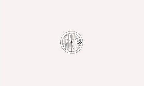 Simple Hobbit Tattoos, Hobbit Symbols, Hobbit Hole Tattoo Minimalist, Small Lotr Tattoo Simple, Lord Of The Rings Fine Line Tattoo, Simple Lotr Tattoo, Lord Of The Rings Tattoo Minimalist, Hobbit Tattoo, Book Paintings