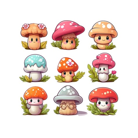 Discover The Best Professional Services in Graphic Design, Digital Marketing, Animation, Writing, and More Cute Mushroom Drawing, Cutest Stickers, Mushroom Svg, Kawaii Mushroom, Cute Mushrooms, Creating Stickers, Cartoon Mushroom, Mushroom Drawing, Stickers Journal