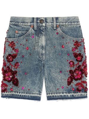 Gucci for Women | New Season Designer Fashion | FARFETCH Jean Diy, Denim Diy Clothes, Gucci Denim, Diy Jeans, Gucci Floral, Concept Clothing, Street Fashion Men Streetwear, Denim Diy, Embellished Denim