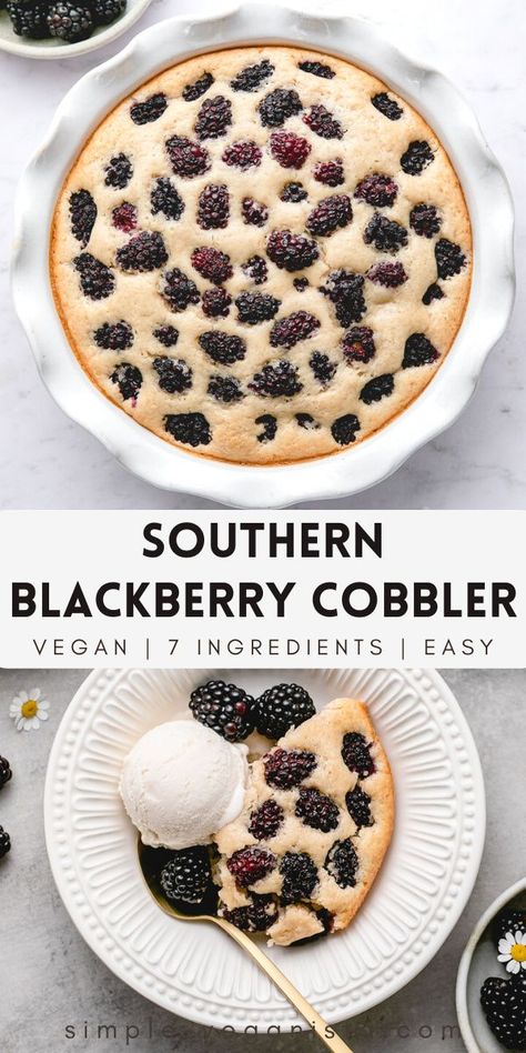 Vegan Berry Cobbler, Vegan Cobbler Recipes, Blackberry Healthy Recipes, Vegan Blackberry Recipes, Blackberry Recipes Vegan, Healthy Blackberry Recipes, Healthy Blackberry Cobbler, Vegan Blackberry Cobbler, Gluten Free Blackberry Cobbler