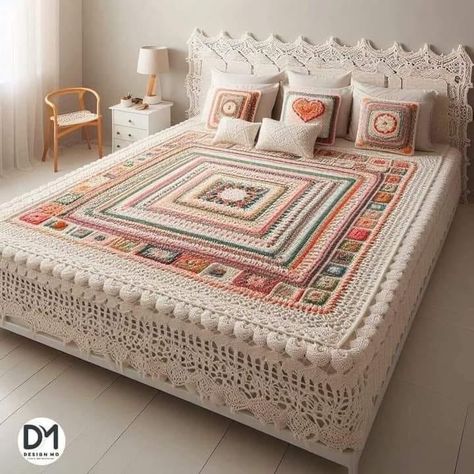 Crochet Bed Runner, Crochet Furniture, Runner Crochet, Crochet Baby Projects, Crochet Lamp, Creative Photography Projects, Crochet Poncho Free Pattern, Simple Hand Embroidery Patterns, Crochet Carpet