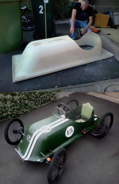 Soap Box Racer, Soap Box Derby Cars, Go Kart Designs, Soap Box Cars, Diy Go Kart, Bicycle Store, Reverse Trike, Combi Volkswagen, Drift Trike