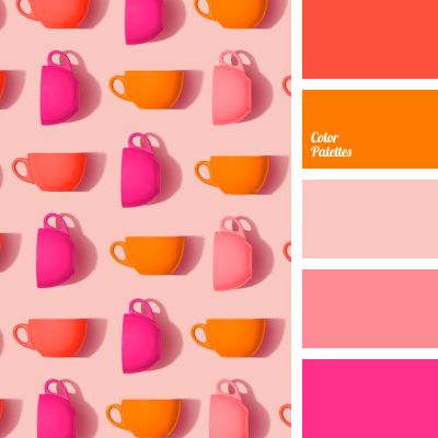 Bright Color Palettes, Palettes Color, Murs Roses, Retro Color Palette, Color Palette Ideas, Wall Living Room, Orange Color Palettes, Red Colour Palette, Color Schemes Colour Palettes