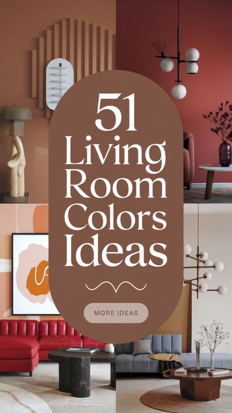 Discover 51 chic living room color ideas that blend bold hues with modern neutrals. Perfect for updating your space, whether you're going for a cozy vibe or a sleek, contemporary look. Get inspired with these creative palettes! 🌿✨ #HomeDecor #LivingRoomColors #ColorInspiration #ModernLivingRoom Modern Lounge Colour Schemes, Block Colour Living Room, Colour Pattern For Living Room, Modern Colors For Living Room, Sitting Room Colour Schemes, Brown Living Room Ideas Colour Schemes, Boho Color Scheme Living Rooms, Living Room Paint Palette, Bohemian Living Room Wall Colors