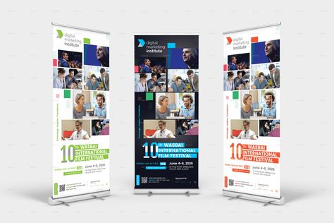 Event Conference Roll-up Banner #Conference, #Event, #Banner, #Roll Indesign Ideas, Rollup Design, Rollup Banner Design, Tradeshow Banner, Roll Banner, Standee Design, Bunting Design, X Banner, Show Booth Design