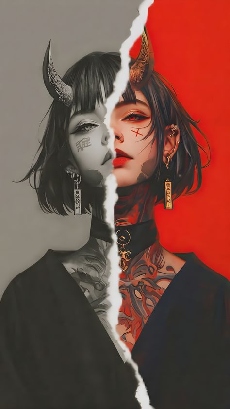 Witcher Wallpaper, Tattoo Themes, Fotografi Vintage, Japon Illustration, Cool Wallpapers Art, Japanese Tattoo, Dark Fantasy Art, Cool Wallpaper, Dark Art