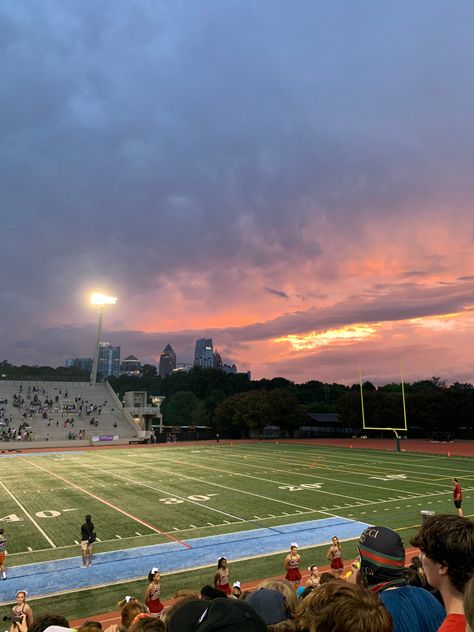 FNL, Friday night lights Hs Football Games, Friday Night Lights Cheer, Highschool Football Game Aesthetic, Brett And Becca, Football Game Aesthetic High School, Neon Night Football High Schools, Football Games Aesthetic, Football Season Aesthetic, America High School