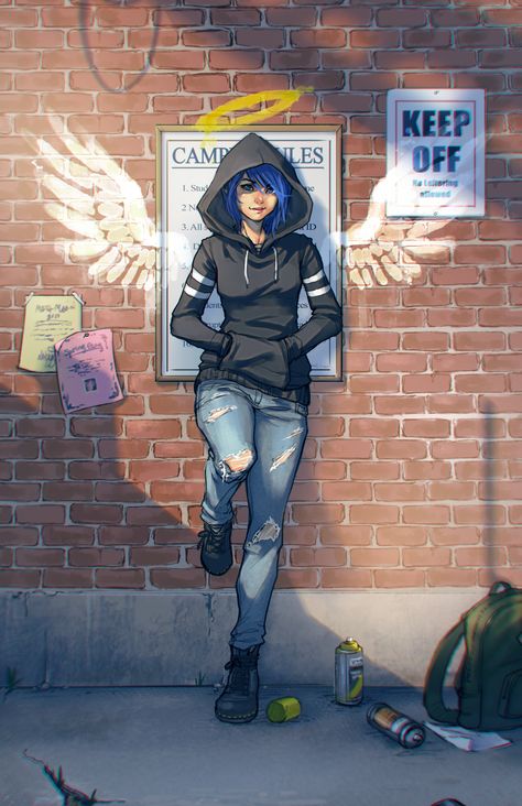 ArtStation - Commission: Girl in the Alley Webdesign Portfolio, Alternative Comics, Drawing Journal, Fashion Design Sketchbook, Fashion Portfolio, Fashion Logo Design, Fashion Design Drawings, Drawing Challenge, Girl Drawing