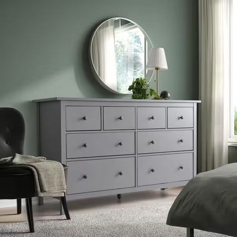 IKEA Offers Hub - Find Deals, Offers & What’s on Sale - IKEA Ikea Hemnes Chest Of Drawers, Hemnes Drawers, Hemnes Chest Of Drawers, Dads Room, Grey Bedroom Furniture, Grey Drawers, Wide Chest Of Drawers, Chest Of Drawers Bedroom, White Chest Of Drawers