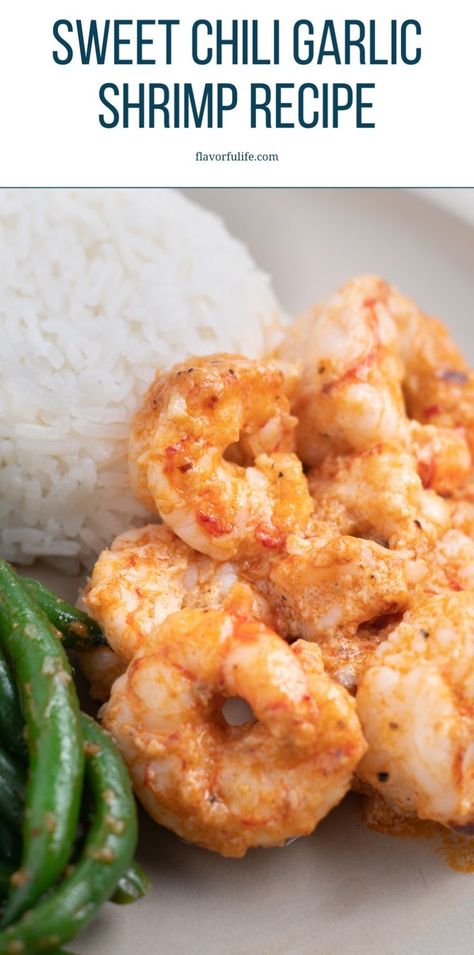 Try this sweet and spicy shrimp recipe featuring a delicious homemade marinade. The bang bang style sauce is healthy and easy to make. Enjoy the best Thai sweet chili shrimp with garlic flavors. Chili Garlic Shrimp Recipe, Sweet Spicy Shrimp, Spicy Shrimp Recipe, Homemade Marinade, Shrimp With Garlic, Sweet Chili Shrimp, Sweet And Spicy Shrimp, Crispy Green Beans, Spicy Shrimp Recipes