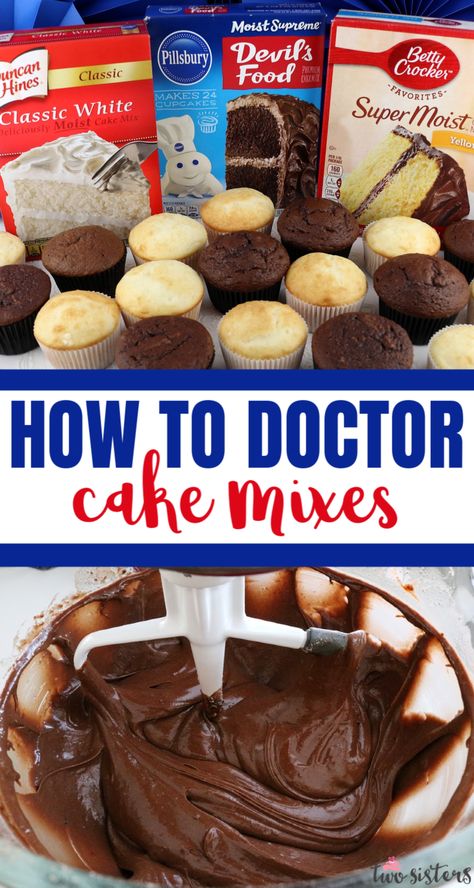 How To Make Boxed Cake Mix Taste Like Homemade, Boxed Cake Mix Hacks Pudding, Fix Box Cake, How To Fix Box Cake, The Cake Mix Doctor Recipes, Best Boxed Cake Mix Recipes, Cake Mix Hacks Boxes Betty Crocker, How To Fix Up Box Cake, Doctor Up Box Cake