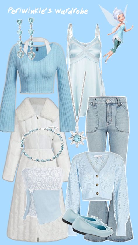 Blue Fairy Outfit, Periwinkle Outfit, Fairycore Outfit, Fairy Outfit, Blue Fairy, Fairy Birthday, Aesthetic Outfits, Outfit Inspirations, Wardrobe