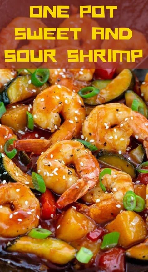 Sweet And Sour Shrimp Stir Fry, Low Sodium Shrimp Stir Fry Recipes, Sweet N Sour Shrimp, Sweet And Sour Shrimp With Pineapple, Shrimp And Pineapple Recipes, Sweet Sour Shrimp, Sweet And Sour Shrimp Recipe, Sweet And Sour Shrimp, Zucchini Pineapple