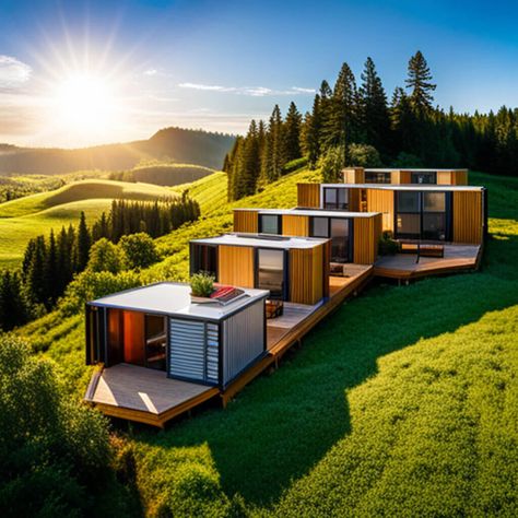 Discover the Charm of Shipping Container Homes Container Hotel Design, Shipping Container Cost, Camping House, Prefabricated Structures, Container Hotel, Cargo Container House, Container Home Designs, Tiny Living Space, Used Shipping Containers