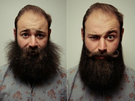 Before and After Beard Before And After, Bad Beards, Beard Straightener, Curly Beard, Beard Maintenance, Beard Ideas, Beard Tips, Beard Straightening, Beard Game