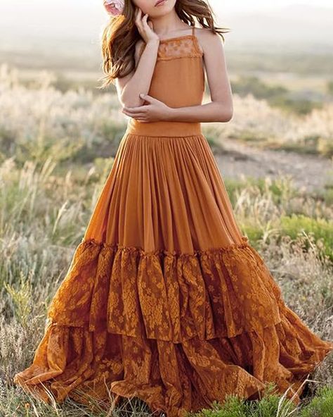 Bohemian Girls, Boho Maxi, Lace Ruffle, Scalloped Lace, Boho Maxi Dress, Lace Maxi Dress, Bohemian Dress, Lace Back, Tiered Skirt