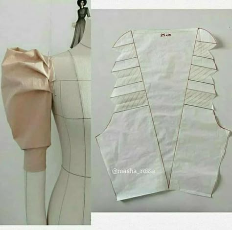 Como Fazer Short, Projek Menjahit, Sewing Sleeves, Sewing Measurements, Sleeves Designs For Dresses, Blouse Pattern Sewing, Couture Sewing, Diy Sewing Clothes, Clothes Sewing Patterns