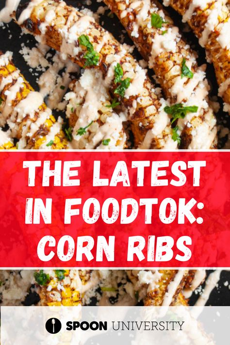 Cheesecake Factory Corn Ribs, Fried Corn Ribs, Corn Ribs Recipe, Ribs Recipe Oven, Corn Ribs, Ribs Recipes, Recipes Sides, Rib Sauce, Simple Lunch