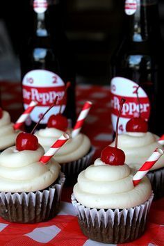 Dr Pepper Cupcakes, Baking Spring, Pepper Recipes, Creative Cupcakes, French Country Cottage, Yummy Cupcakes, Dessert Cupcakes, Dr Pepper, Cup Cakes