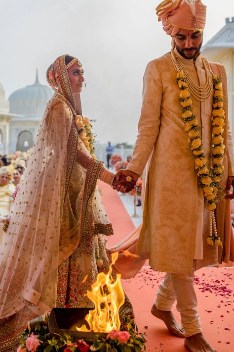 Inside Smiti Mittal and Nilesh Khatwani’s multi-event Jaipur wedding | Vogue India Jaipur Wedding, Bridal March, Wedding Couture, Find Your Soulmate, India Wedding, Indian Wedding Inspiration, Temple Wedding, Brides And Grooms, Wedding Inside