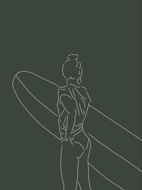 Surfing Tattoo, Garage Mural, 2025 Plan, Surf Drawing, Surf Artwork, Iphone Wallpaper Pinterest, Surfer Art, Beach Room Decor, Female Surfers