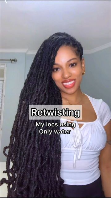 Retwist Locs, Loc Retwist, Loc Styles, Locs, Natural Hair Styles, Curly Hair Styles, Hairstyles, Hair Styles, Water