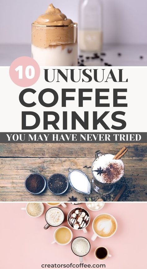 Cocktail Coffee Drinks, Interesting Coffee Drinks, Trending Coffee Drinks, Unique Coffee Recipes, Trending Drinks, Signature Coffee Drinks, Spring Coffee Drinks, Fun Coffee Drinks, Coffee Shop Drinks