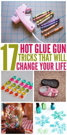 Hot Glue guns may be small but they have some pretty big uses! These tips and tricks will change and save your life! Hot Glue Art, Kat Haken, Nyttige Tips, Glue Art, Save Your Life, Crafts Hacks, Glue Crafts, Glue Gun, Hot Glue Gun