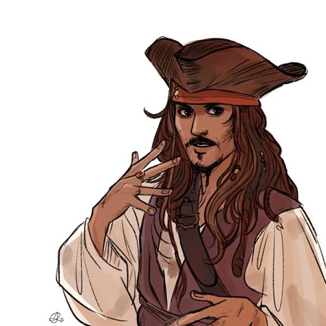 Pirates Of The Caribbean Fanart, Jack Sparrow Drawing, Captian Jack Sparrow, Pirate Of The Caribbean, Sparrow Art, Pirates Of Caribbean, A Pirates Life For Me, A Pirates Life, Pirates Life For Me