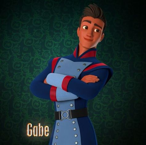 Gabe is a character who appears in the Disney Channel animated series, Elena of Avalor. He is Elena's friend and rising star of the Royal Guard. Gabe is very enthusiastic when it comes to his duties as a Royal Guard. Because of this, he does not like Elena's take charge approach mostly for the sake of his job. Elena Of Avalor Characters, Disney Princess Elena, Princess Elena Of Avalor, Disney Elena, Princess Elena, Disney Princes, Sofia The First, Disney Xd, Cartoon World