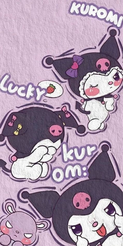 Kuromi Wallpaper Purple, Kuromi Keyboard, Kuromi Lockscreen, Kuromi Wallpaper Aesthetic, Kuromi Wallpapers, Kuromi Pink, Pink Hello Kitty Wallpaper Iphone, Hood Wallpapers, Whatsapp Wallpaper Cute