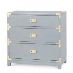 Bungalow 5 Victoria 3-Drawer Side Table - Gray 3 Drawer Nightstand Gold, Gold Side Table With Drawer, Wicker Metal Drawer, White Dresser Teal Drawers, Portable Furniture, Victoria Wood, Cottage Bungalow, Accent Chests, Large Dresser