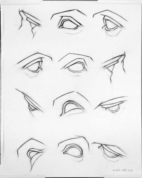 Eyes at different angles 얼굴 드로잉, Drawing Eyes, Anatomy Sketches, Drawing Faces, Anatomy Drawing, Figure Drawing Reference, Anatomy Reference, Realistic Drawings, Anatomy Art