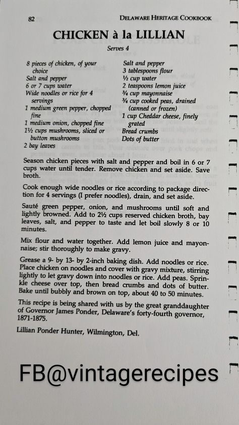 Vintage Recipes Vintage Chicken Recipes, Vintage Chicken, Button Mushrooms, Chicken Dishes Recipes, Chicken Seasoning, Vintage Recipes, Stuffed Green Peppers, Main Meals, Bread Crumbs