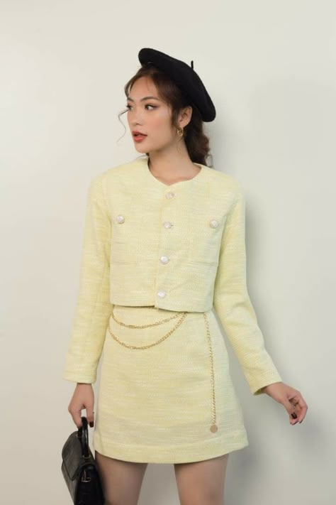 Model Pose, Chanel Jacket, Soft Classic, Tweed Fabric, Modest Wedding Dresses, Signature Look, Glam Dresses, Model Poses, Modest Dresses