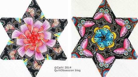 How to Fussy Cut with No Waste Patchwork Of The Crosses, Lucy Boston, Millefiori Quilts, Patchwork Tutorial, Kaleidoscope Quilt, English Paper Piecing Quilts, Quilt Retreat, Foundation Piecing, Hexagon Quilt